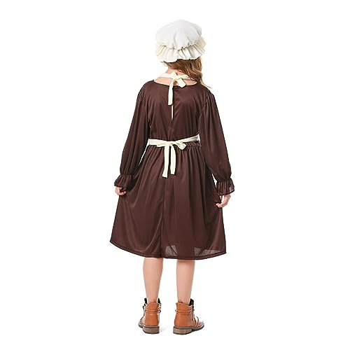 Disfraz Colonial Dressy Daisy con Delantal y Gorro 10-12 miniatura 6