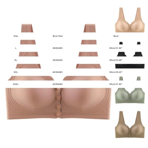 Wireless Jelly Bras for Women Pink XXL Wireless Smooth Push Up Bralette Full Coverage Seamless T-Shirt Sleep Bra - image 3