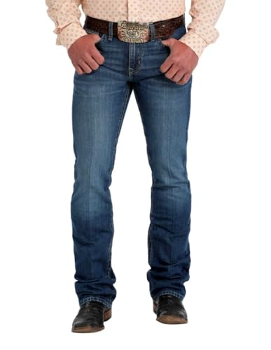 Cinch Western Jeans Mens Ian Bootcut 34 x 34 Medium Wash MB30736001