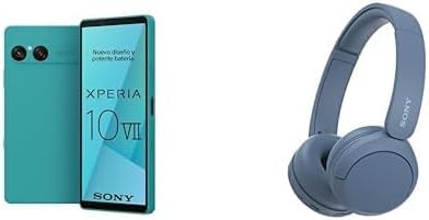 Sony Xperia 10 VII - 6,1 19,5:9 OLED mit 120 Hz, 5.000 mAh Akku, 16-mm-Ultra-Weitwinkelobjektiv, 3,5mm Audio, Android 15, IP65/68, Türkis + WHCH520