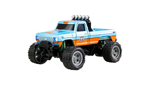 Amewi RC-Monstertruck Die Cast 1:64 RTR blau/orange, mit Pistolenfernsteuerung