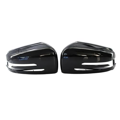 Couvercle rétroviseur noir brillant Mercedes W204 W212 W176 finition miroir haut de gamme