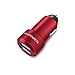 Produktbild RAVPower Auto Ladegerät 2-Port 24W 5V/4.8A Mini Auto Ladeadapter mit iSmart Technologie für iPhone X XR XS Max 8 Plus, iPad Pro Air Mini, Galaxy S9 S8 Plus, LG, Powerbank, Mp3 usw. Rot