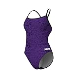 Arena W Snakeskin Swimsuit CHALLENGEBACK, Color 900-BLACK-TEAM Purple, Größe 42 900 - Black Team Purple 42, 900 - Black - Team Purple, 32