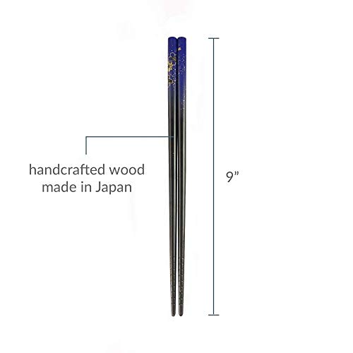 Japanbargain 3642, Travel Chopsticks With Case Reusable Chinese Korean Japanese Bamboo Portable Chop Sticks Utensil Dishwasher Safe Made In Japan #TOP1