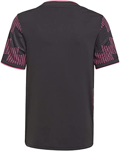 adidas Youth Mexico 2021 Home Soccer Coat, Black / Real Magenta, Small2