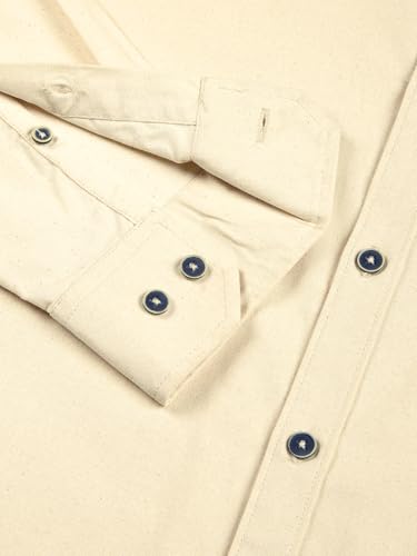 Image of Thomas Scott Men's | Solid | Full Sleeve | Slim Fit | 100% Cotton | Button Down | Casual Shirt