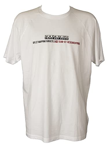 T-shirt Napapijri Sastia homme en coton col rond et manches courtes