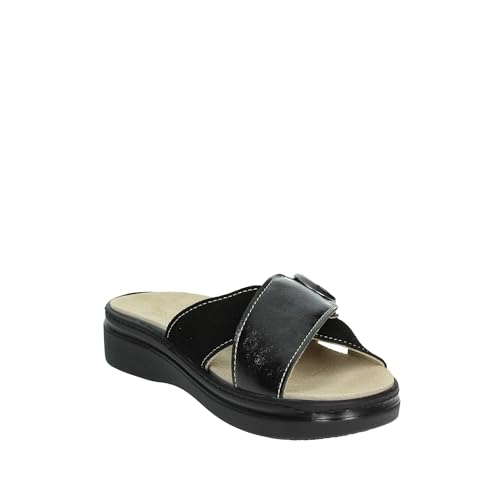 Chaussons bas noir pour pieds sensibles Cinzia Soft - 5
