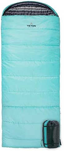 Teton Celsius Regular, 0 Degree Sleeping Bag, All Weather Bag for Adults and Kids Camping Made Easy and Warm Compression Sack Included