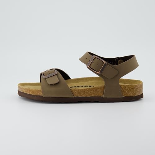 CUSHIONAIRE Women's Lauri Cork footbed Sandal with +Comfort2