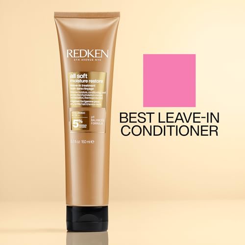 REDKEN All Soft Moisture Restore, Leave In Conditioning Moisture Boost Treatment, For Dry Hair, With Hyaluronic Acid, Hydrates and Adds Definition and Shine, 150 ml - Image 7