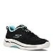 Skechers Women's Go Walk Arch Fit Unify, Black/Aqua, 9 Wide