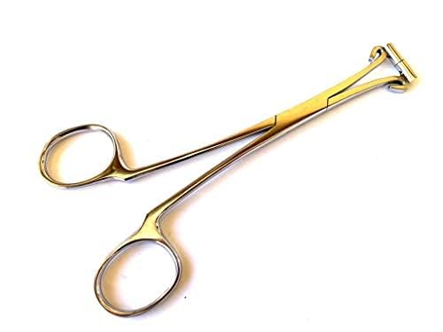 Septum Piercing Clamps Forceps, 6" Pliers Surgical Stainless Steel Body Piercing Tools for Nose Septum Ear Cartilage Industrial Piericng Tube Forceps Pliers