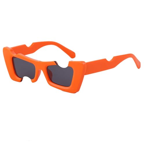 Lunettes de soleil œil de chat légères à verres blancs ajourés ergonomiques