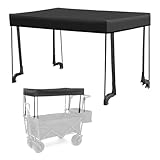 Awning Canopy for Wagon Attachment, Removable Awning Canopy for Wagon Cart Sun Shade Cover Protection Outdoor Camping Picnic Fishing Trolley Cart Attachment Outdoor Stroller Accessories