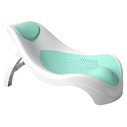 Support de bain pour bébé anti-glisse Cryfokt avec rangement facile