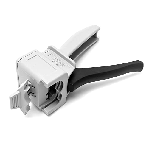 Image of QWORK 50ml Dispensing Gun Kit, Impression Mixing Dispensing Gun, 1: 1 /1: 2 AB Ratio, Static Mixer Mixing Nozzle