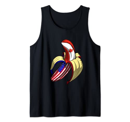 Canadá Bandera de Estados Unidos Canadá Americana Camiseta sin Mangas