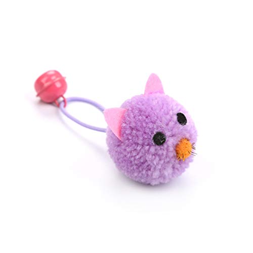 STOBOK Brinquedo de gato de pelúcia com 5 peças, rato, pompom, gato, mastigar, brinquedo molar, brin