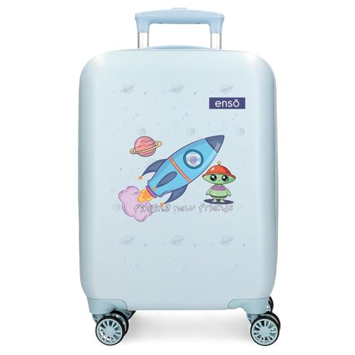 New Friends - Valigia da cabina blu 33 x 50 x 20 cm rigida 2 kg chiusura a combinazione laterale in ABS 2 kg 28 l bagaglio a mano blu Taglia unica