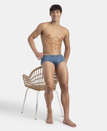 Image of Jockey 8037 Men's Super Combed Cotton Solid Brief with Ultrasoft Waistband