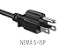 PowerHOOD UL Listed 10FT 3M Computer Power Cord, NEMA 5-15P to C13, 10A 125V, 18AWG, Black Replacement AC Power Cord, Printer Power Cord, PC Power Supply Cable, Monitor Power CableM