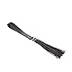 Bijoux Indiscrets - MAZE - Tassel Flogger Black - Fransenpeitsche - Zubehör für Bondage - Spiele - Recycelte Materialien - Peitsche mit doppelter Verwendung - Inkl. Baumwolltasche