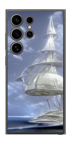 ClearView �T���X�� Galaxy S24 Ultra�p �v�����g �w�� �ی� �t�B���� ���{�� AI�摜SS �A�N�A�t���[�g�iAqua float�j
