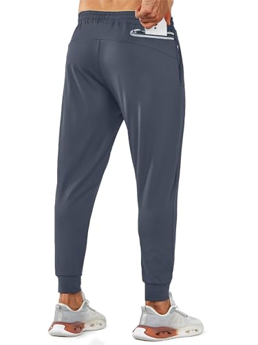 NORTHYARD Men's Joggers Pants with Zipper Pockets Lightweight Sweatpants Athletic Running Workout Track Pants for Men