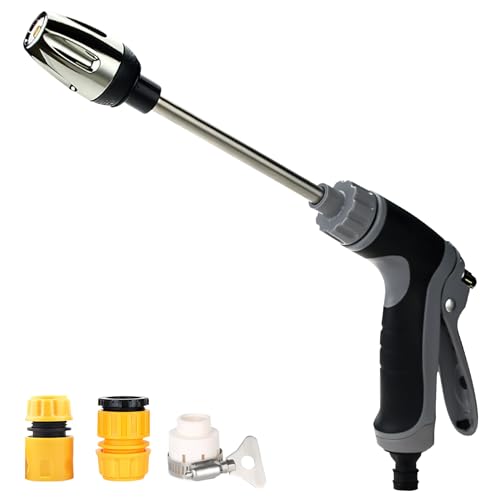 TurboWasher für Gartenschlauch Original,Hochdruck Power Wasserpistole Garten Hochdruck Gartenbrause Gartenschlauch-Spritzpistole,Turbo Washer Power...