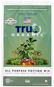 True Organic All Purpose Potting Mix โ Organic Blend for Seedlings, Plant Starts, and Container Gardening โ 8 Quart Bag