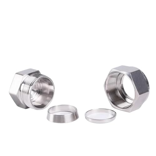 Acoplador de acero inoxidable 304 de alta resistencia con tapon de compresion metrico de 12mm 5