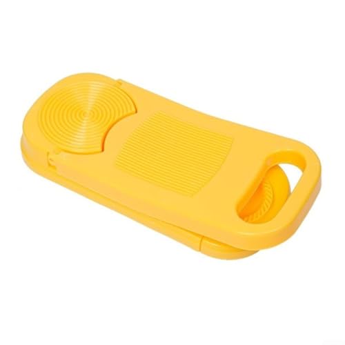 Kit 4 in 1 per ravioli, con tagliere per gnocchi e paletta per pasta, per ravioli, burritos, empanadas, adesivi per pentole e gnocchi (giallo)