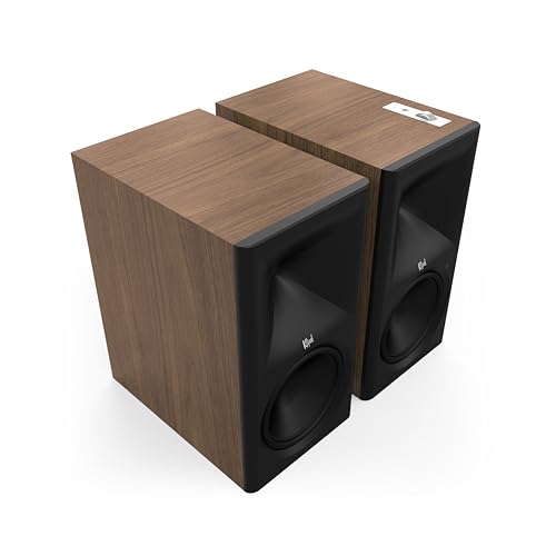 Image of Klipsch Klipsch The Nines II Dolby Atmos 8 inch Powered Speakers Walnut