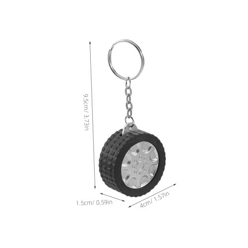 Mini cinta métrica retráctil portátil negro 2 piezas miniatura 2