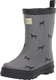  Hatley Printed Wellington Rain Boots, Botas de Agua para Niños, Gris (Lots of Labs 020), 25 EU