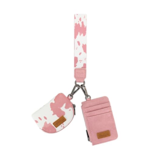 Image of Wrangler Keychain Wristlet Wallets for Women Western Dual Pouch Wristlet Credit Card Holder Wallet