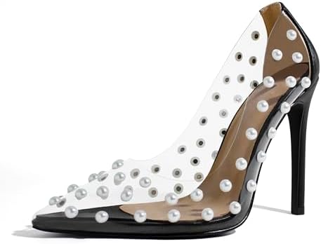iadore Women's Pumps,11cm Pointed Toe Women High Heel Shoes Fashi...