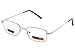 Produktbild DEDING Herren Damen Metall Vollrand Lesebrille (Gold, 2.0)