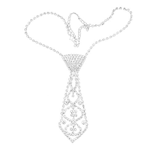 Girls' Kristall Strass Krawatte Halskette Hohler Entwurfs Claviclekette Adjustable Hochzeit Halsschmuck Geschenk Cover