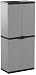 Kreher Mongardi - Gabinete Portascope, Color Gris/Negro, 68 x 39.5 x 168...