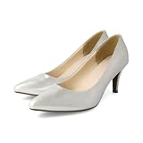 [メヌエ] レディース 1701001t10200217cmヒール イイ女ポインテッド ポインテッドトゥ パンプス 4140 24.5cm