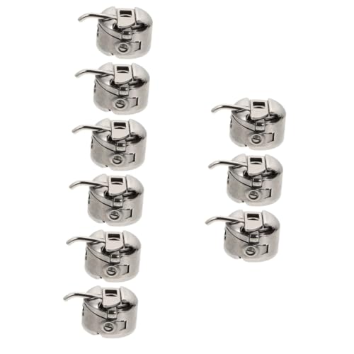 Operitacx 3sets 3pcs Portable Sewing Machine Bobbin Cases Durable Silver Bobbin Supplies for and Use Prevents Knotting Essential Sewing Supplies for Home Projects 3pcs*3