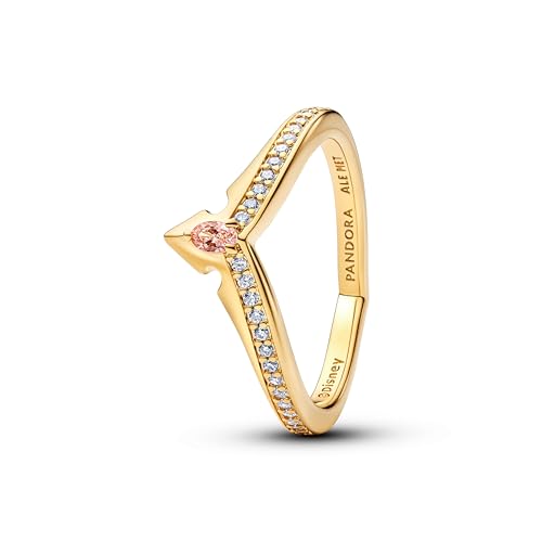 Bague princesse Aurore Pandora en argent sterling et oxydes de zirconium scintillants