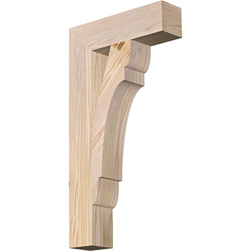 3 1/2"W x 14"D x 26"H Olympic Block Smooth Bracket, Douglas Fir