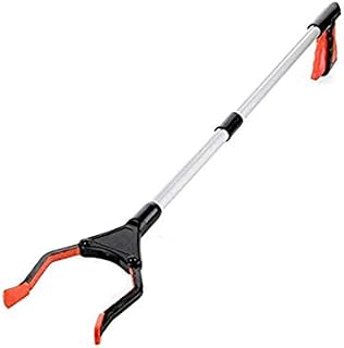 KY-Tech Litter Picker, 32" Foldable Pickup Tool Litter Grabber Picker Long Arm Rotating Gripper Handy Reacher Grabber Reaching Aid Grabbers for Disabled (Orange)