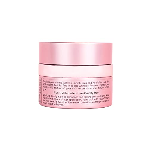 Honey Girl Organics Rose Crème Face & Eye Usda Certified Organic Face Cream, Hydrating Face Moisturizer With Beeswax, Rose Oil And Evoo Softens, Smooths And Repairs Dry Skin (1.75 Oz) #TOP2