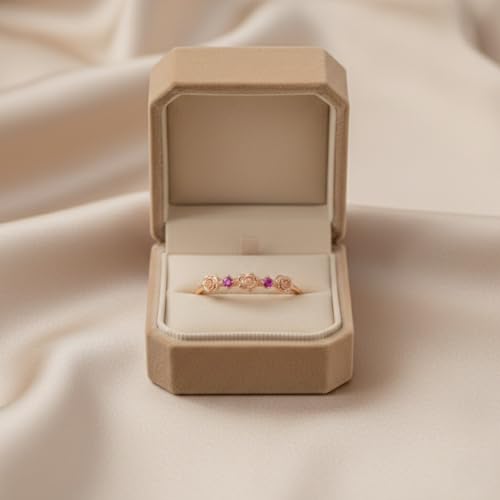 Image of ROOVI Pure 925 Sterling Silver AD Ring I Indian Ring Size-14 I Gifts for Girlfriend I Gifts for Women & Girls| With Certificate of Authenticity and 925 Stamp