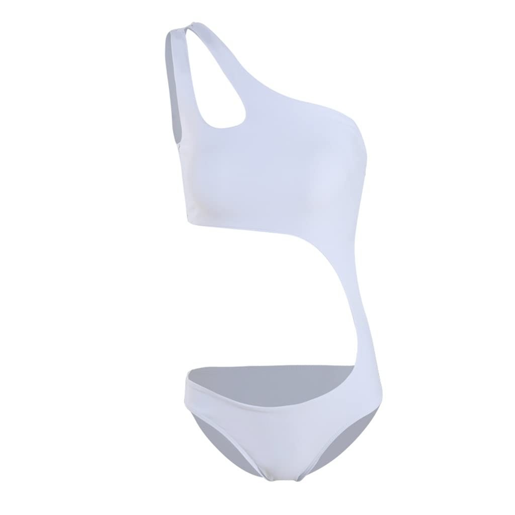Maillot de bain une pièce sexy style européen blanc taille XL de luxe